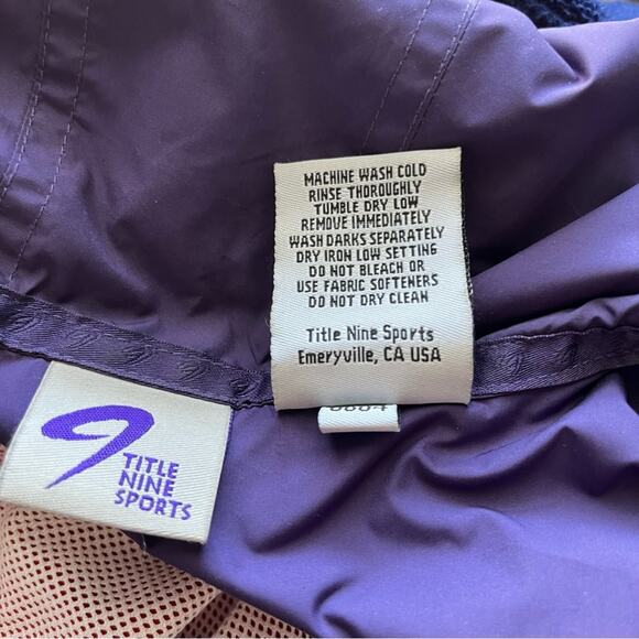 Title Nine tomato red rain jacket hood water resistant Large - Picture 7 of 11